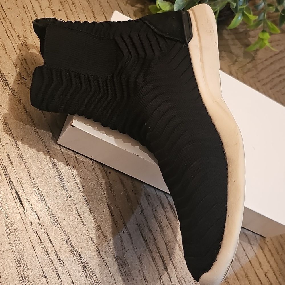 APL Black Knit Slip-On Sock Sneakers with White Sole - Picture 3 of 9